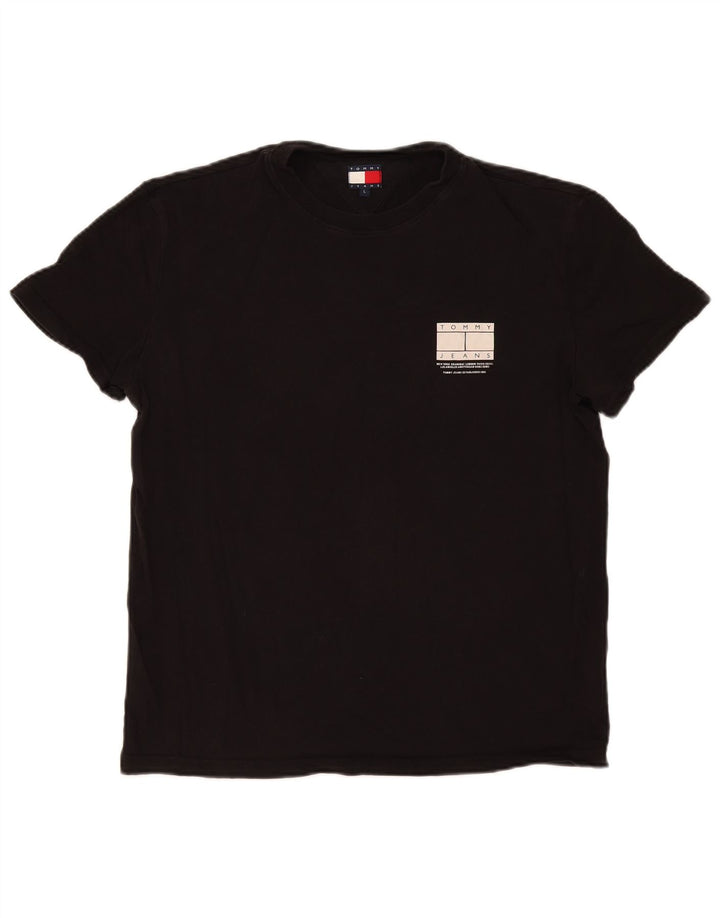 Tommy Hilfiger Mens T-Shirt Top Large Black