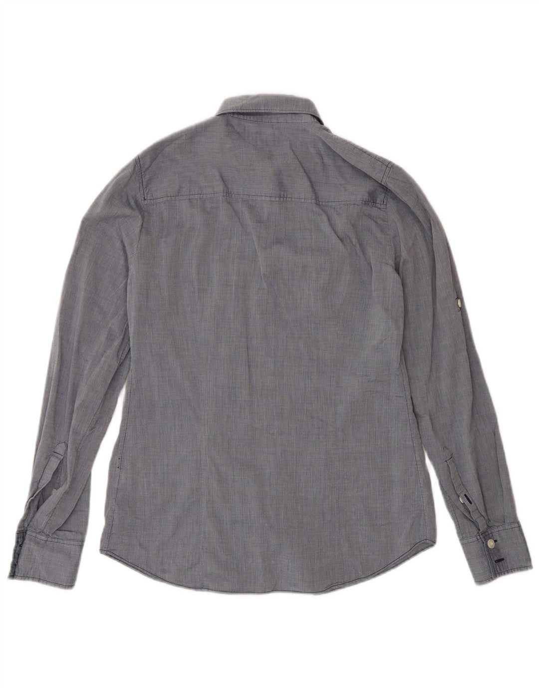 J. Crew Womens Oversized Shirt UK 6 XS Grey Cotton