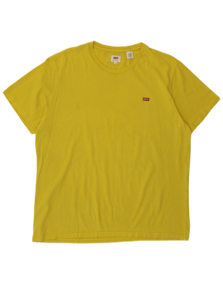 Levi's Mens T-Shirt Top XL Yellow