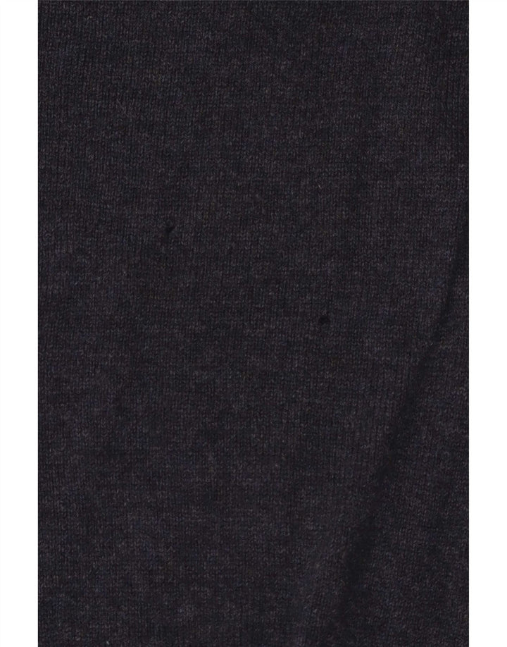 Marks & Spencer Mens Zip Neck Jumper Sweater Medium Navy Blue Flecked