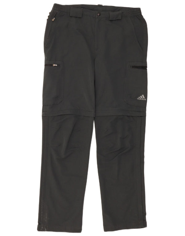 ADIDAS Mens Clima 365 Straight Windbreaker Trousers W36 L34 Grey
