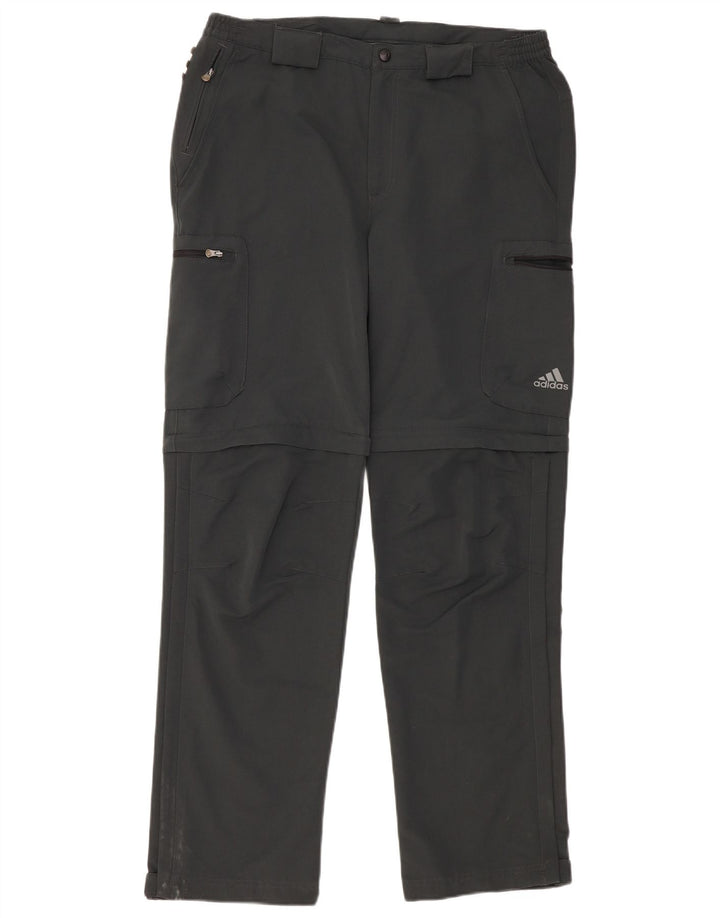ADIDAS Mens Clima 365 Straight Windbreaker Trousers W36 L34 Grey
