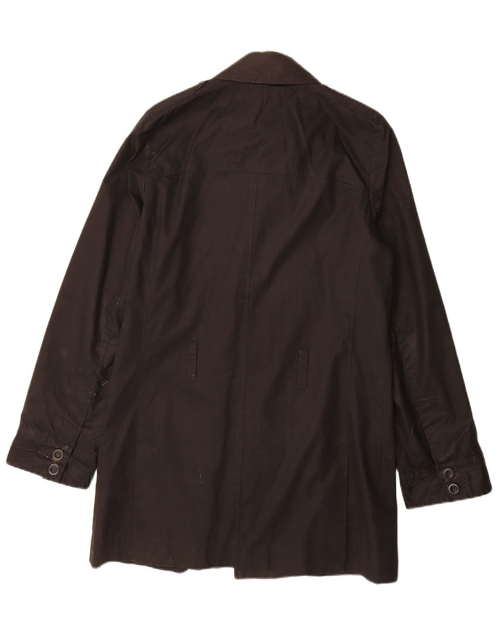 REISS Mens Overcoat UK 36 Small Black Cotton