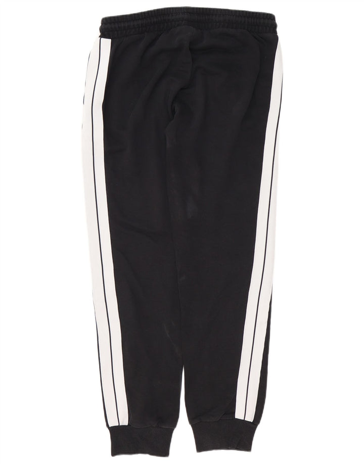 ELLESSE Mens Tracksuit Trousers Joggers Large  Black Colourblock Cotton