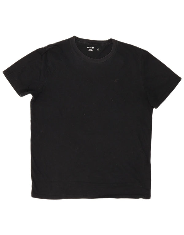 HOLLISTER Mens Core Fit T-Shirt Top Medium Black Cotton