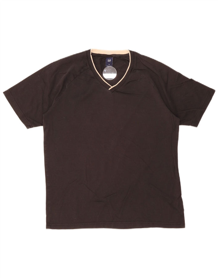 Gap Mens T-Shirt Top Medium Black Cotton