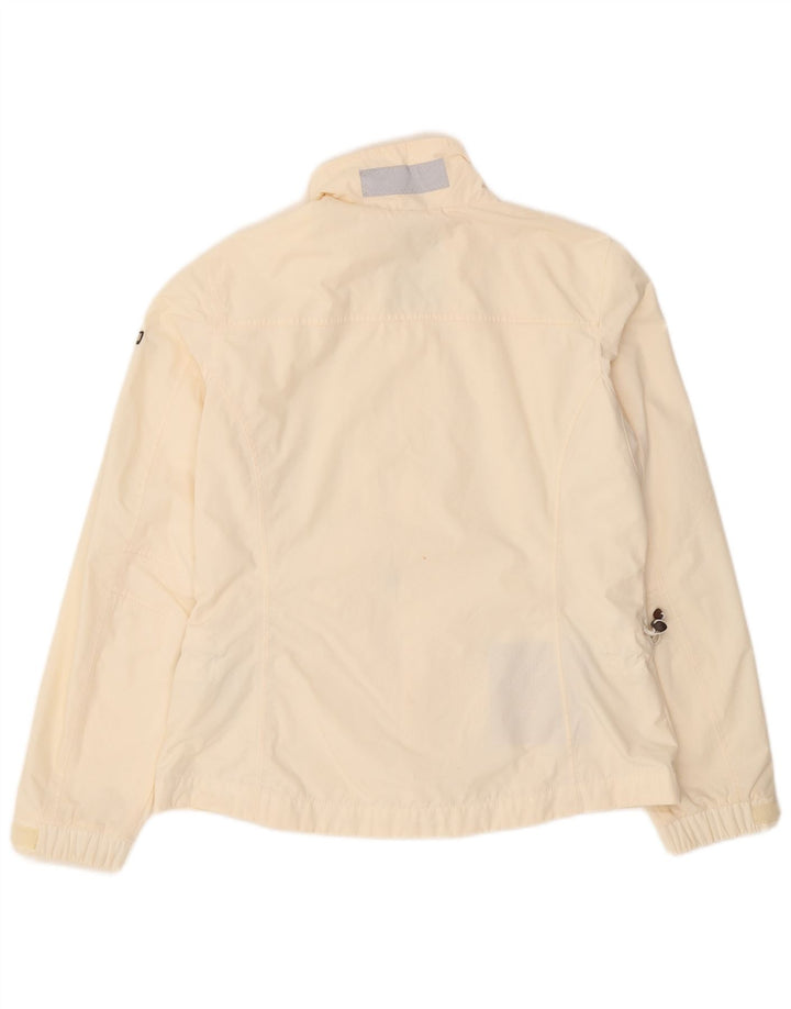 Napapijri Womens Rain Jacket UK 18 XL Off White Polyamide