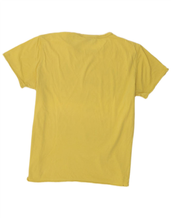 Diesel Mens Graphic T-Shirt Top XL Yellow