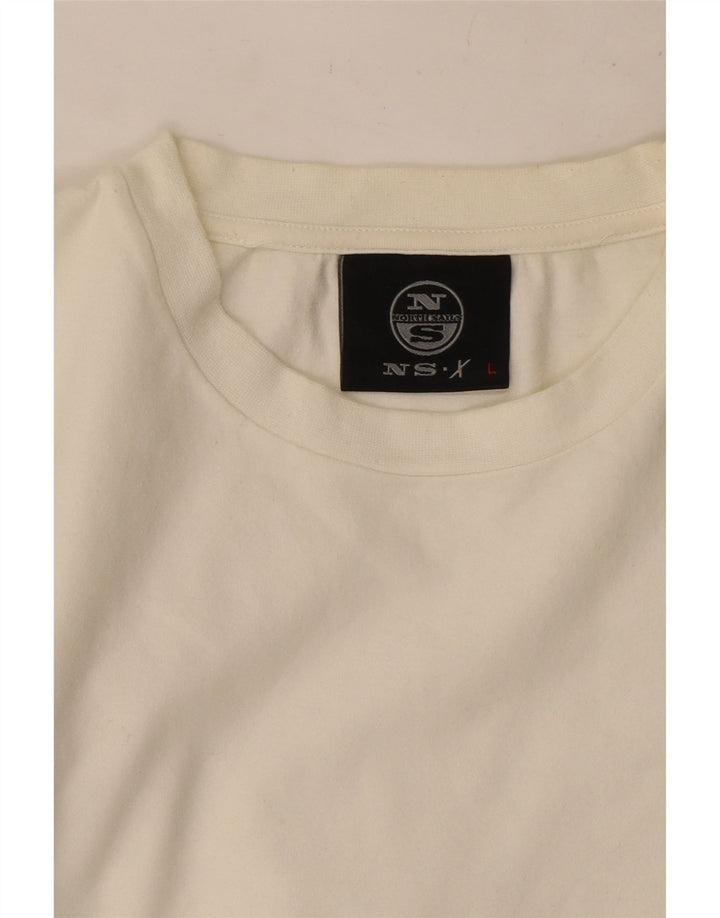 North Sails Mens Top Long Sleeve Large White
