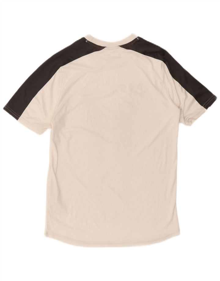 Under Armour Mens T-Shirt Top Small White Colourblock Polyester