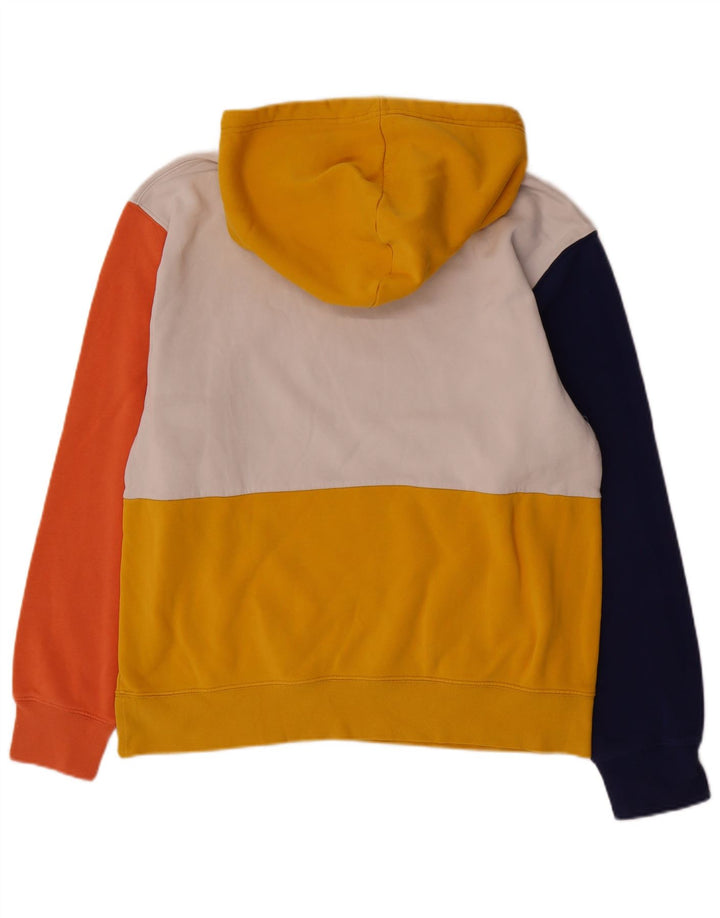 JORDAN Mens Graphic Hoodie Jumper Medium Multicoloured Colourblock