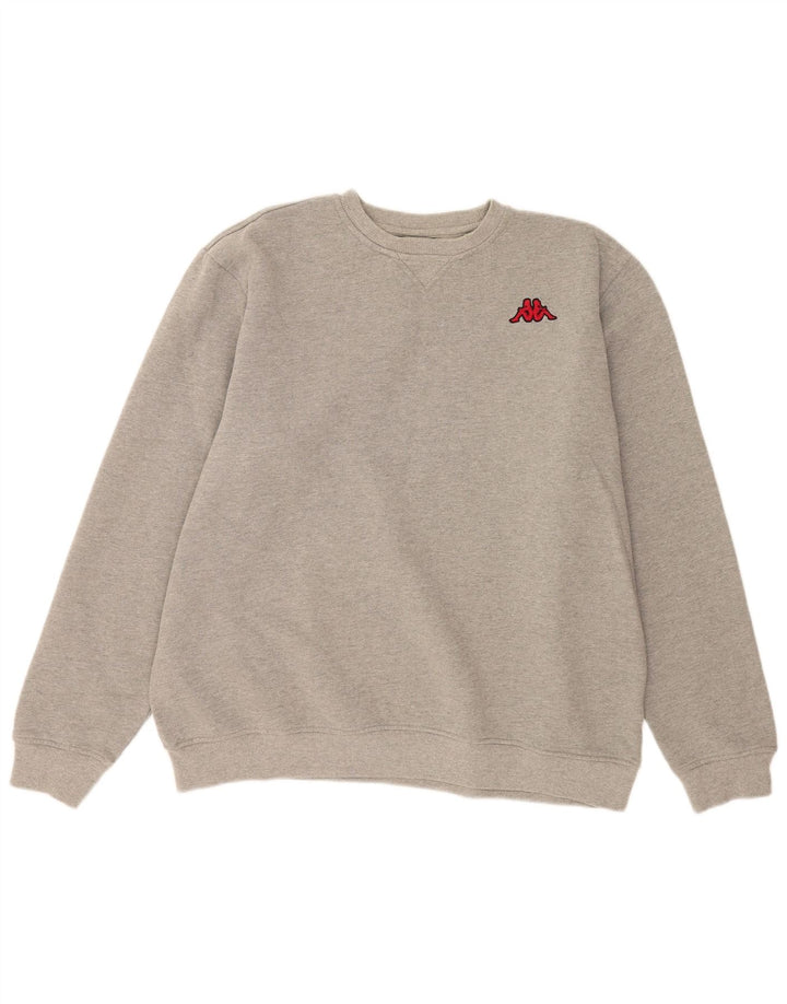 Kappa Mens Sweatshirt Jumper 2XL Grey Cotton