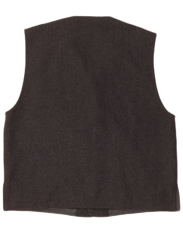 Seventy Mens Waistcoat Large Grey Virgin Wool