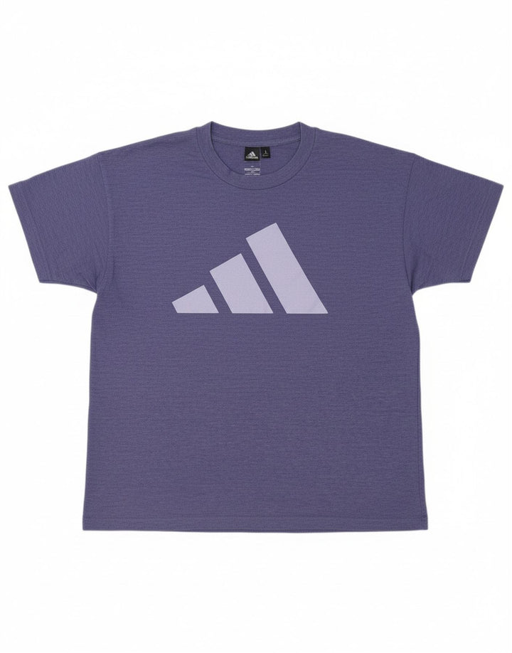 ADIDAS Mens Graphic T-Shirt Top Small Purple