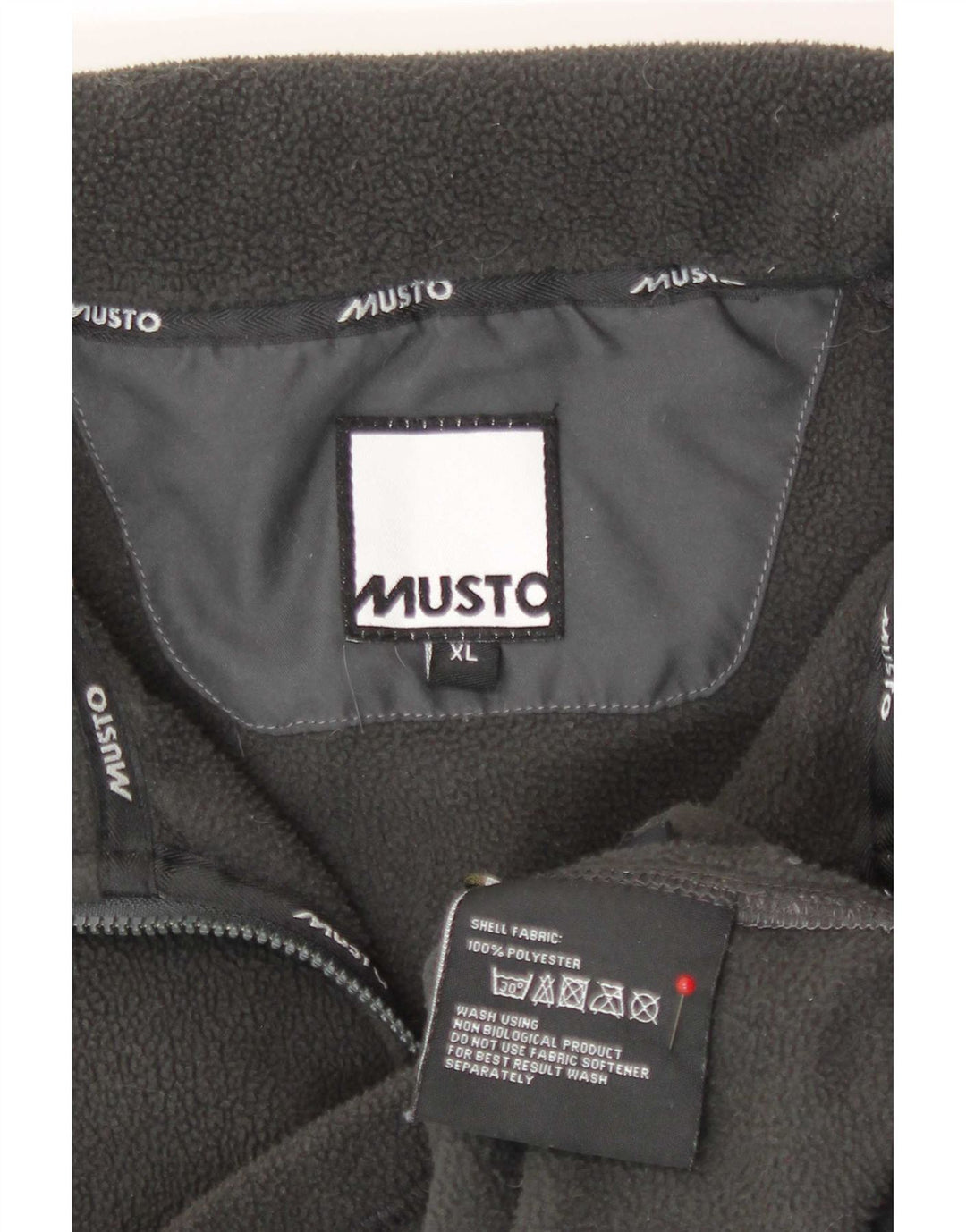 Musto Mens Liner Fleece Jacket UK 42 XL Grey Polyester