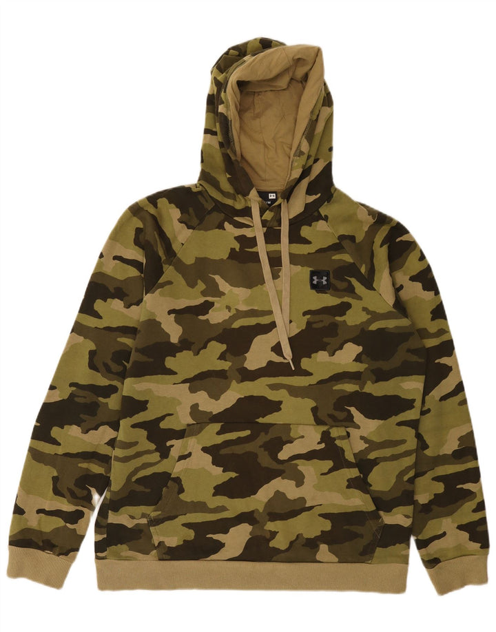 Under Armour Mens Hoodie Jumper Medium Khaki Camouflage