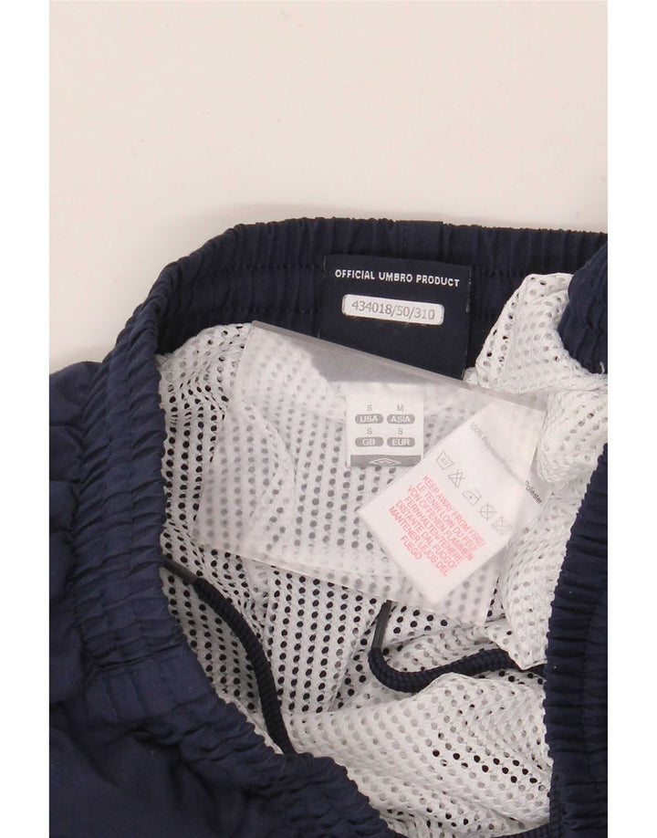 Umbro Mens Sport Shorts Small  Navy Blue Polyester