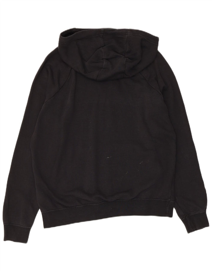 NIKE Mens Hoodie Jumper Medium Black Cotton