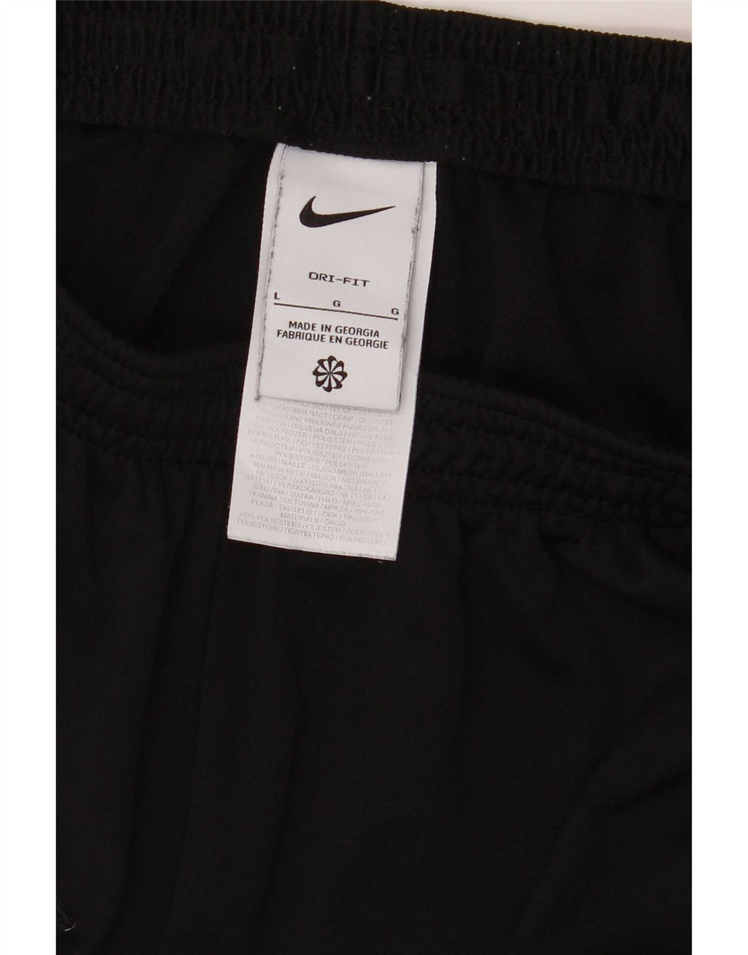 Nike Mens Dri Fit Tracksuit Trousers Large Black Colourblock Polyester