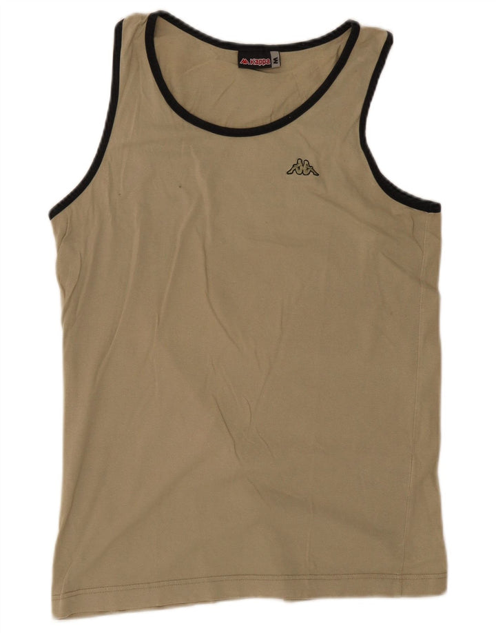 Kappa Mens Vest Top Medium Beige Cotton