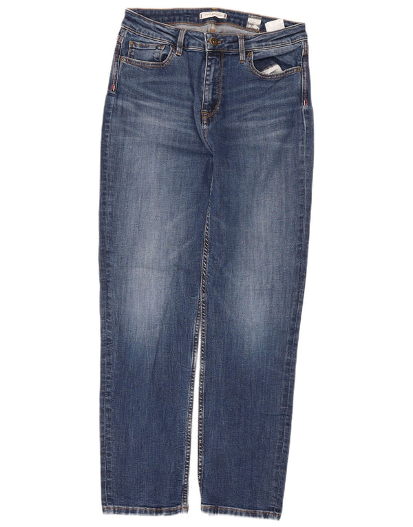 Tommy Hilfiger Womens Riverpoint Straight Jeans W30 L26 Blue Cotton