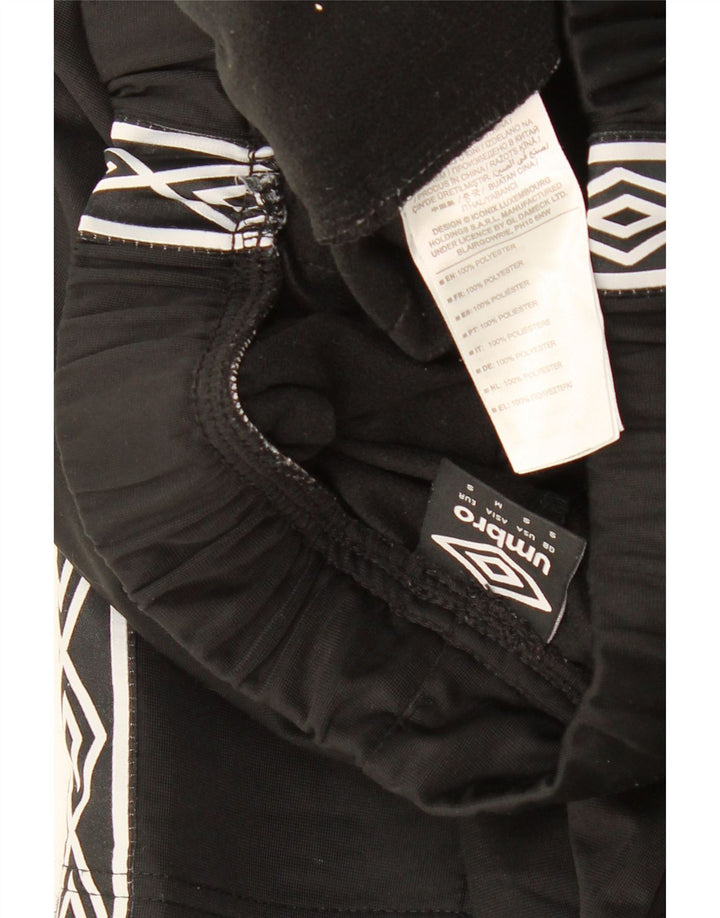 UMBRO Mens Graphic Tracksuit Trousers Small  Black Polyester