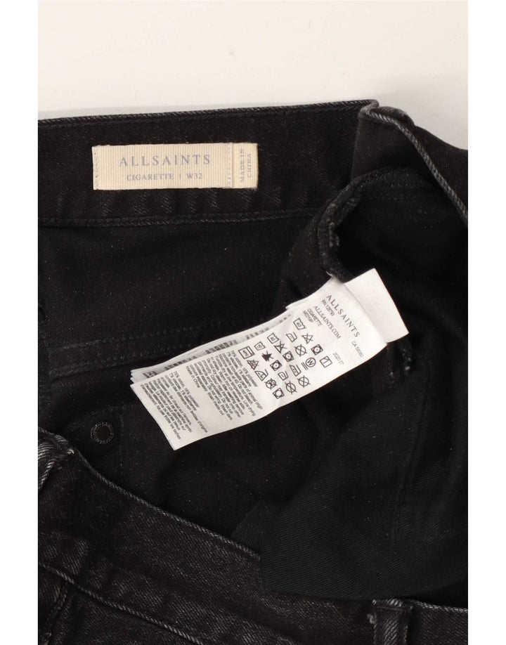 All Saints Mens Cigarette Slim Jeans W32 L32 Grey Cotton