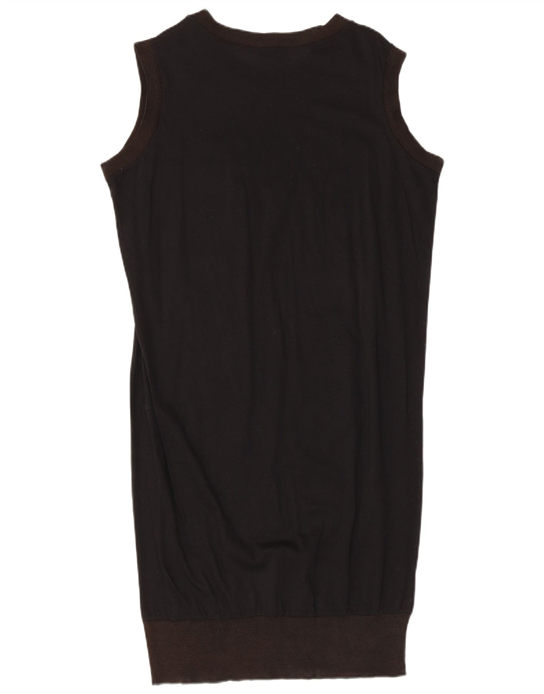 VINTAGE Womens Sleeveless Graphic Bubble Dress UK 14 Medium Black