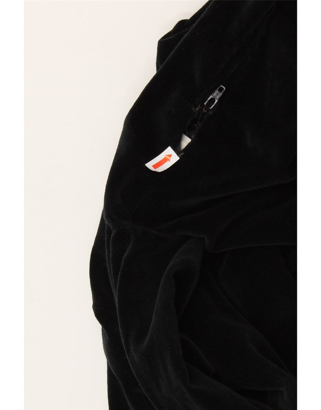 SISLEY Womens Velvet Sheath Dress UK 6 XS Black Cotton