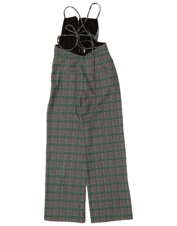 Topshop Womens Sleeveless Jumpsuit UK 10 Small Multicoloured Houndstooth