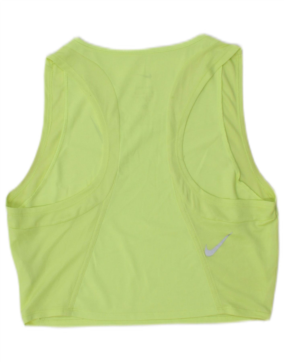 Nike Womens Dri Fit Crop Vest Top UK 12 Medium Green