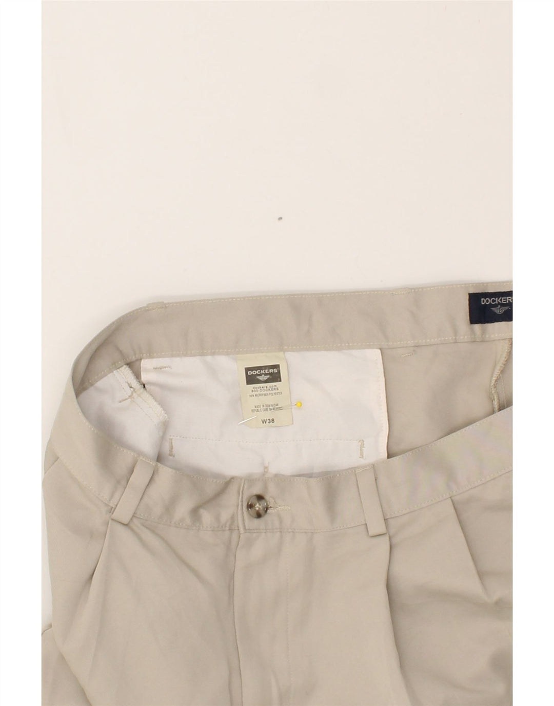 DOCKERS Mens Chino Shorts W38 XL  Beige Vintage Dockers and Second-Hand Dockers from Messina Hembry 