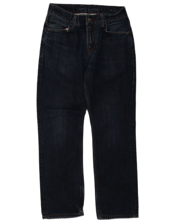 Tommy Hilfiger Mens Mercer Straight Jeans W28 L30 Navy Blue Cotton