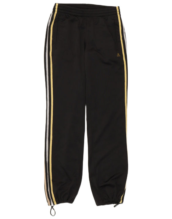 ADIDAS Womens Tracksuit Trousers Joggers UK 4/6 XS  Black Polyester