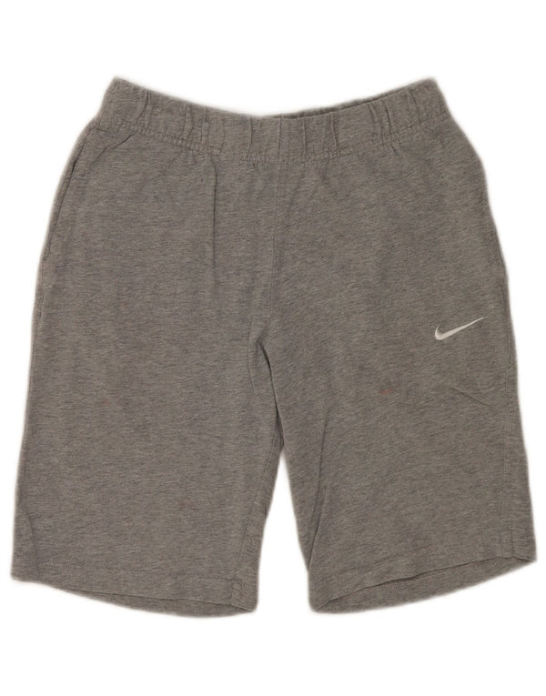 NIKE Womens Sport Shorts UK 10 Small  Grey Flecked