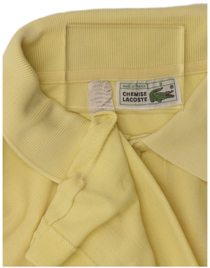 Lacoste Mens Polo Shirt Size 8 3XL Yellow Cotton