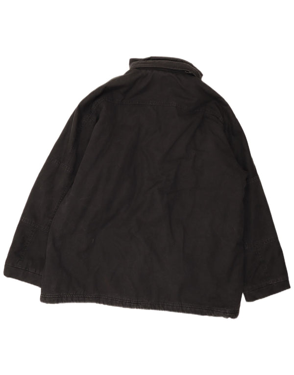 Champion Mens Hooded Loose Fit Windbreaker Jacket UK 40 Large Black