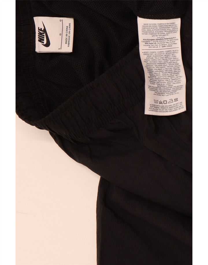 NIKE Mens Tracksuit Trousers Joggers Large  Black Polyester