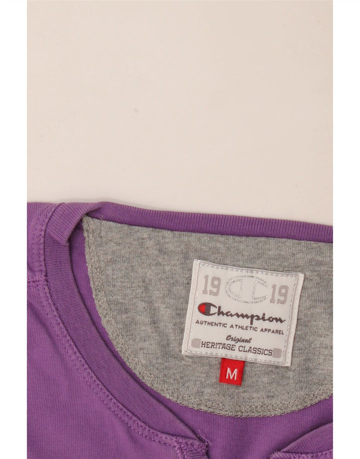 Champion Womens Heritage Classics Sweatshirt Jumper UK 14 Medium Purple