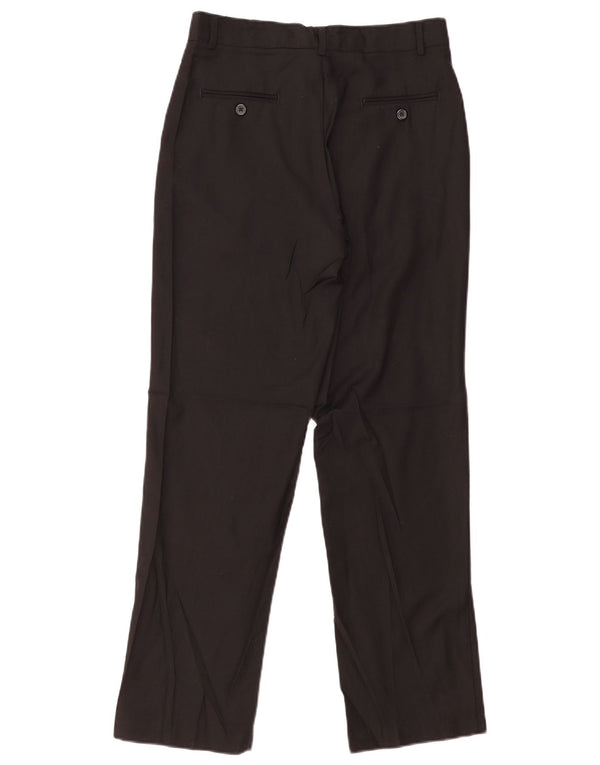IZOD Boys Straight Suit Trousers 15-16 Years W28 L29 Black Polyester