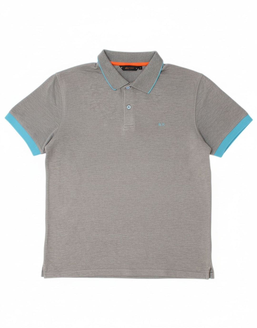 SUN68 Mens Polo Shirt Medium Grey Cotton