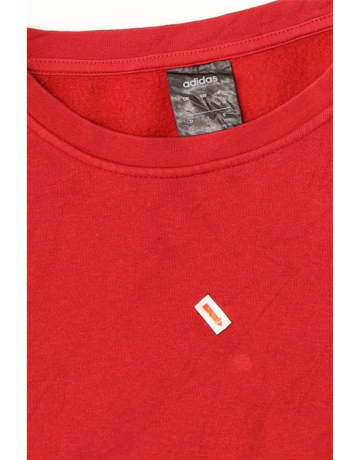 ADIDAS Womens Sweatshirt Jumper UK 20/22 XL Red