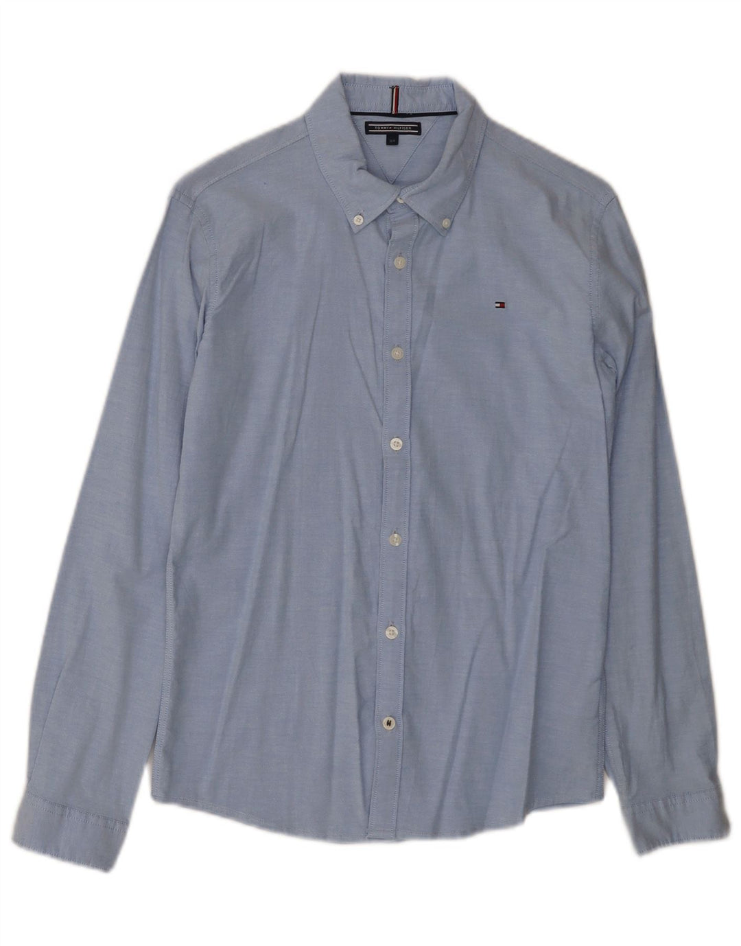 TOMMY HILFIGER Boys Shirt 13-14 Years Blue Cotton