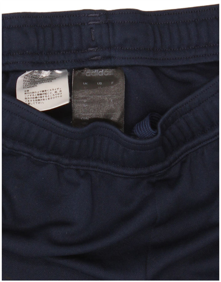 Adidas Mens Climalite Tracksuit Trousers Medium Navy Blue Polyester