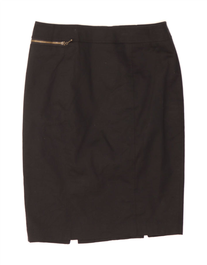 MOSSIMO Womens Pencil Skirt US 8 Medium W30  Black Cotton Vintage Mossimo and Second-Hand Mossimo from Messina Hembry 