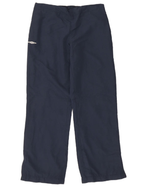 UMBRO Womens Tracksuit Trousers UK 14 Medium Navy Blue Polyester