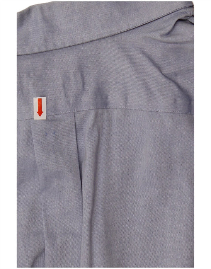 EDDIE BAUER Mens Short Sleeve Relaxed Fit Shirt 3XL Blue Cotton