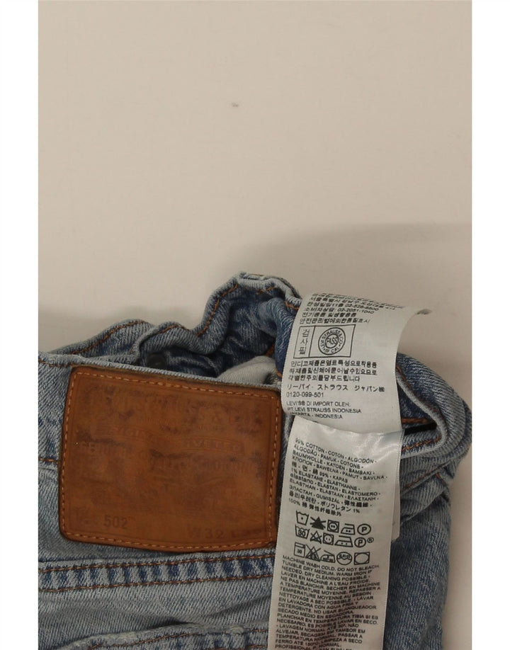 Levi's Mens 502 Straight Jeans W32 L30 Blue Cotton