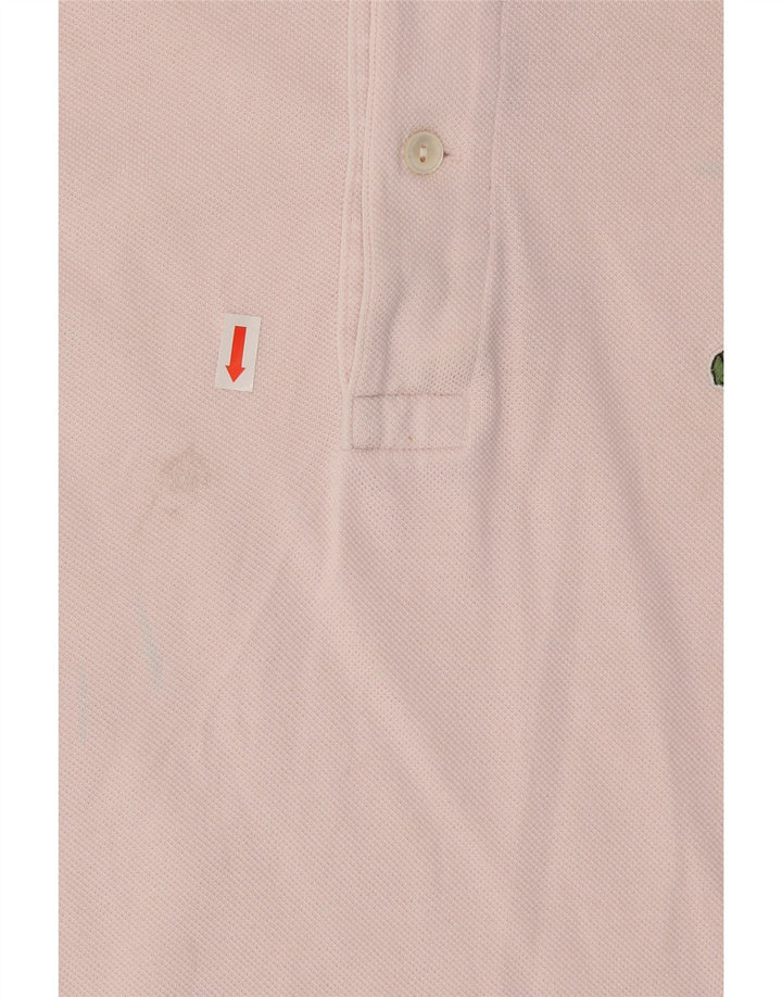 LACOSTE Mens Polo Shirt Size 3 Small Pink Cotton Vintage Lacoste and Second-Hand Lacoste from Messina Hembry 
