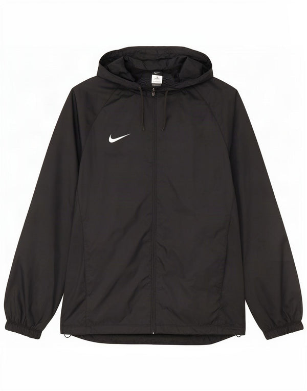 Nike Mens Hooded Graphic Tracksuit Top Jacket Small Black Nylon Sports